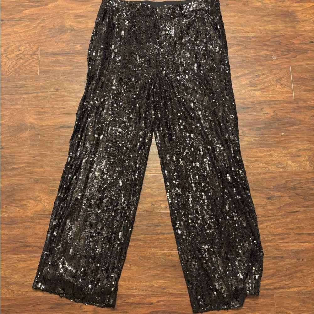 Cable & Gauge Black Sequins Pants